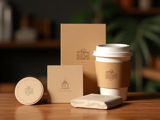 Branding project for a local cafe, showing logo and colors
